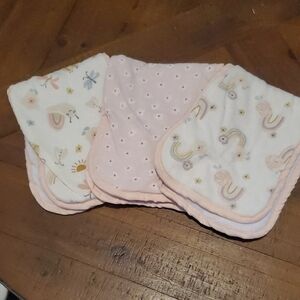 3 Chick Pea Soft Burp Cloths